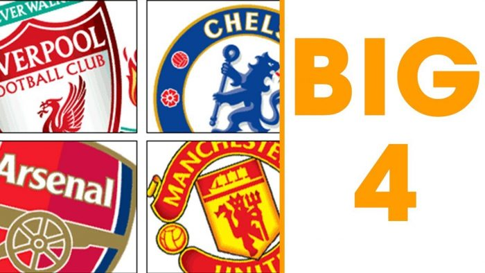 Big 4 từng bao gồm Man United, Liverpool, Arsenal và Chelsea
