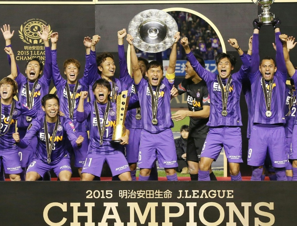 Sanfrecce Hiroshima với 3 lần lên ngôi vương tại giải hạng nhất Nhật Bản
