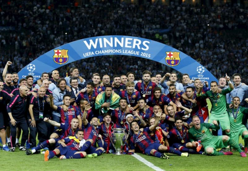 Barcelona là đội bóng cũng đã 5 lần lên ngôi vô địch C1 
