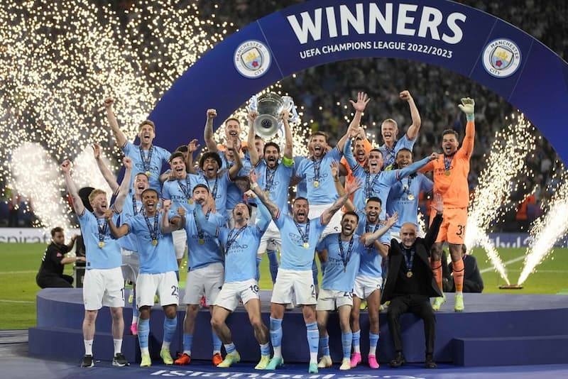 Vô địch UEFA Champions League gần nhất là Man City nhận 19 triệu Euro